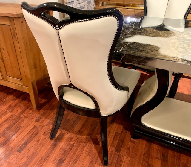 ダイニング5点セット 大理石調