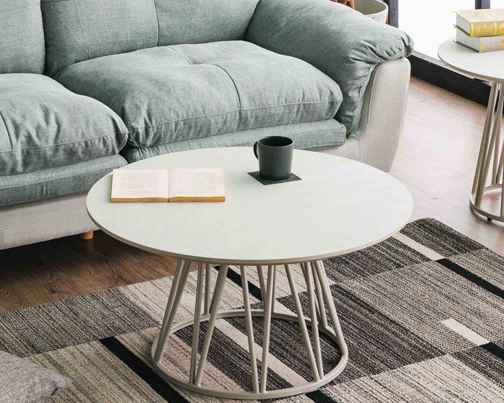 ラウンドセンターテーブル　メラミン