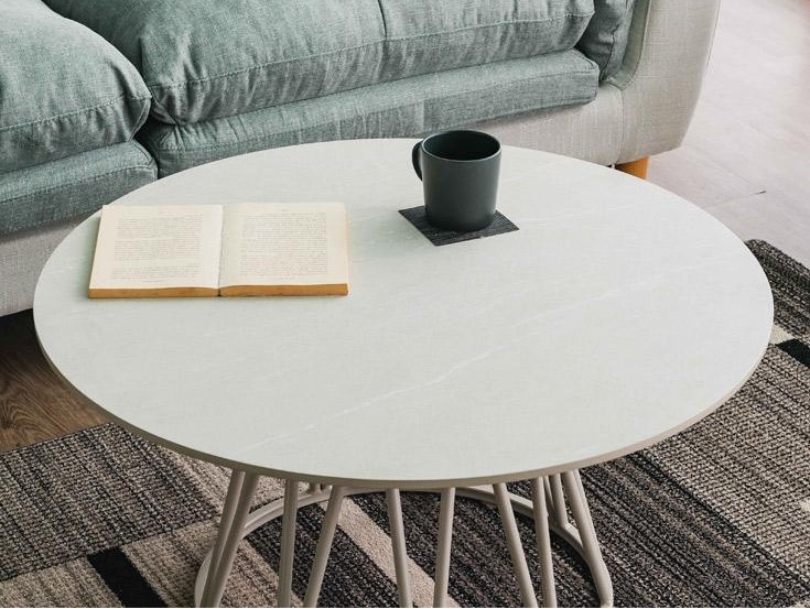 ラウンドセンターテーブル メラミン