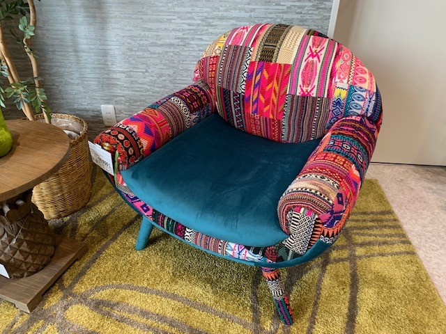  マレーシア民族刺繍1Pソファー